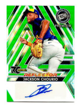 2024 Press Pass Premium Jackson Chourio Green Prism Reflect  Auto RC #BA-JC2 3/3