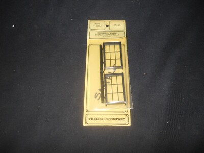 Gould Co. 1/4'' Scale #1011 Commercial Window Pair Stone/Masonry Walls 3'10''x6'0''