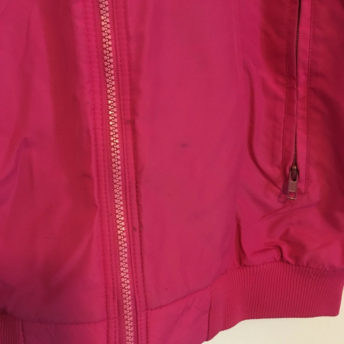 Vtg 90s Patagonia Shell Synchilla Fleece Lined Jacket Made In USA Womens 12  PINK