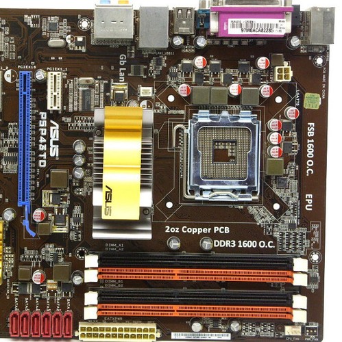 Placa madre de escritorio ASUS P5P43TD Intel P43 Socket LGA775 DDR3 DDR2 SDRAM ATX - Imagen 4 de 4