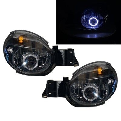 Fits SUBARU IMPREZA WRX GD GG 01-03 LED Angel-Eye Projector Headlight EU BK RHD