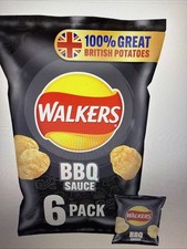 Walkers Bbq Multipack Crisps 6x25g X2