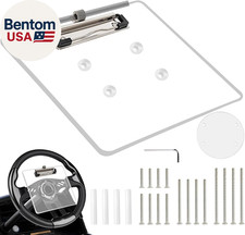 Golf Cart Steering Wheel Scorecard Holder with Pencil Holder Clip Fit for Club