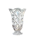 Vintage Marquis By Waterford Crystal Vase, Scalloped Edges 8 Inches