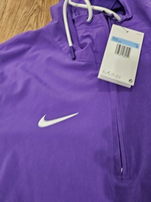 Nike Running ウィンドブレーカー M 紫 Nike 1/4 Zip Coaches Hoodie Jacket Men Size Medium Purple FJ9536