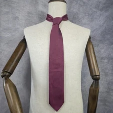 Eton Silk Tie Mens Red Blue Textured Geometric Made in Italy Classic Necktie