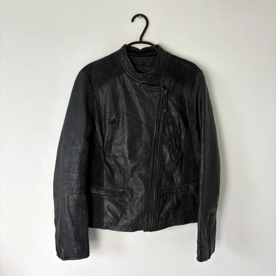 Vintage Ladies Schott NYC Leather Biker/Motorcycle Jacket - LCW 6815 - Medium - Image 4 of 4