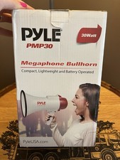 Pyle Professional Megaphone Bullhorn Speaker w/ Siren  Volume Control PMP30