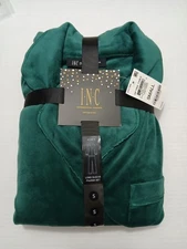 I.N.C WOMEN'S Size S Pajama Set DARK FOREST  Long Sleeve Velvet New