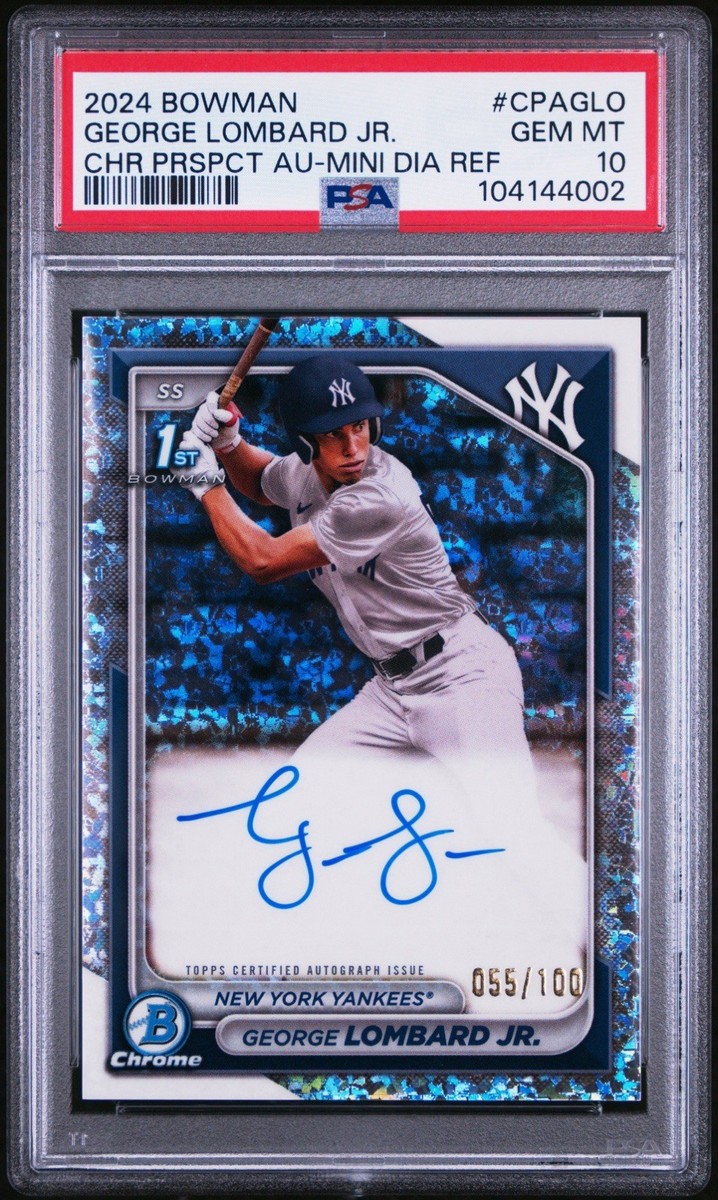 2024 Bowman Chrome Yankees George Lombard Jr Mini Diamond 