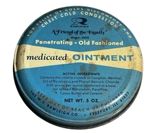 Vintage 5 ounce Rawleigh's Medicated Ointment Medicine Tin