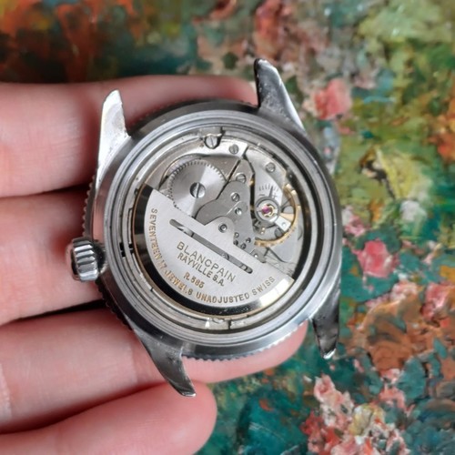 VINTAGE BLANCPAIN BATHYSCAPE DIVER MID 60 FIFFTY PHANTOMS 37,5MM WATCH #5568 - Foto 7 di 22