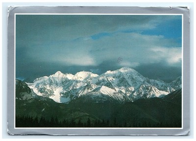 Tatry Tatra Mountains Snowcapped Peaks Panorama Landscape Poland Postcard