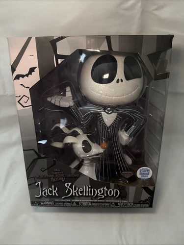 25TH YEAR ANNIVERSARY JACK SKELLINGTON & ZERO Super Deluxe Funko POP 10" Figure
