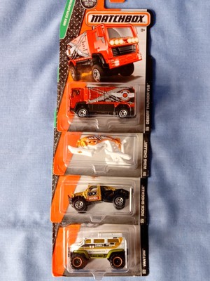 Matchbox MBX Explorers - Desert Thunder Rock Shocker Wing Chiller 4 x Sealed Neu