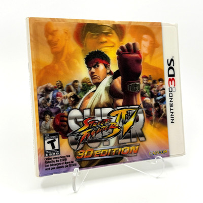 Super Street Fighter IV 3D Edition w/SlipCover (Nintendo 3DS, 2011) CIB Complete