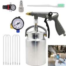 Air Rust Proofing Undercoating Gun, Gauge, Cup, 20" Wands, Spray Truck Bed Liner