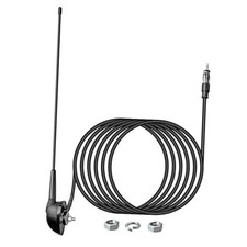 16 Inch AM/FM Universal Top/Side Mount Antenna for Vehicle Truck Boat ATV UTV