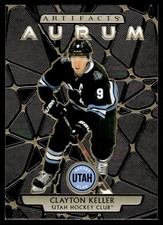 2025-26 Upper Deck Artifacts Aurum Dark Gray Clayton Keller 05/25 Utah Hockey