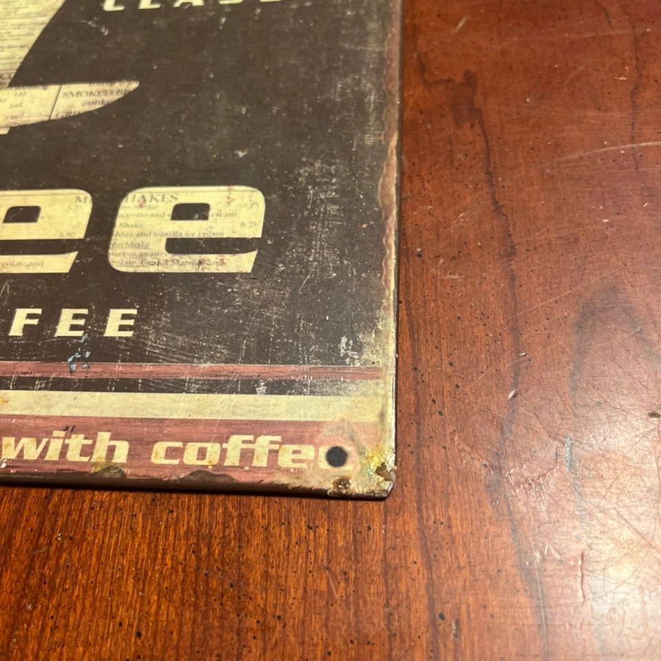 Sign Tin/Metal Paris Classic Queen of Coffee 13.5" x 10.25" - Image 3 of 4