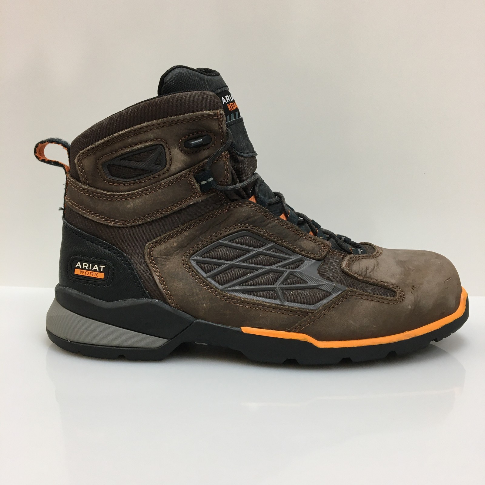 Ariat Rebar Size 10EE Brown Composite Toe Safety Work Boots ASTM F2413-18