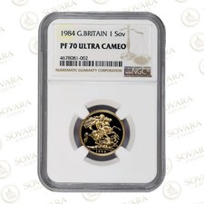 1984 Gold Proof Sovereign PF70 Ultra Cameo