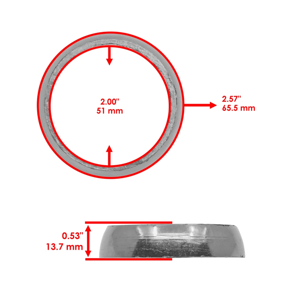 Sello de junta de rosquilla de escape para Arctic Cat Z440 Z 440 1995-2006 Foto 2 de 4