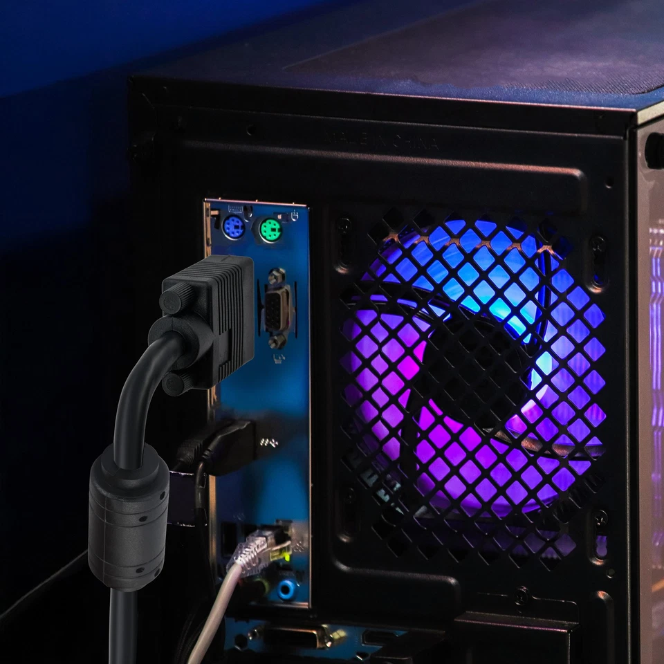 20m S-VGA Kabel Monitor VGA Anschlusskabel schwarz Ferritkern geschirmt - Bild 4 von 4