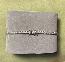 18k White Gold Natural Diamond 2 ctw Tennis B...
