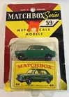 Vintage Matchbox Lesney #64 M.G. 1100 In Blister Pack