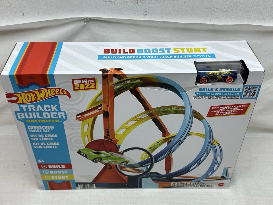 Hot Wheels Track Builder Unlimited Corkscrew Twist Kit Race Track Playset - Image 4 of 4