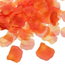 1000Pcs Artificial Rose Petals Silk Flower Decoration Gradient Orange