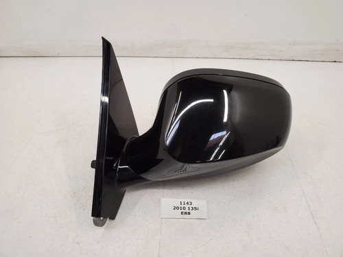 ✅ 10-13 OEM BMW E88 E82 Left Driver Side Heated Mirror Assembly Black 668 *