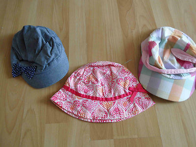 H&M C&A 4 schöne Sommerhüte Caps Gr. 5/6 J TOP KE715