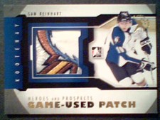 SAM REINHART 12/13 AUTHENTIC MULTICOLOR BREAK SEAMED GAME-USED PATCH /5 SP 