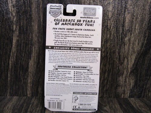 2001 Mattel Matchbox Across America 50th Birthday Series-U Pick Available States - Picture 66 of 82