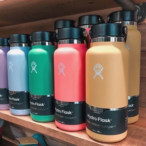 SUNFLOWER Hydro Flask 32oz Water Bottle Wide Mouth Flex Cap Insulated Stainless - Picture 2 of 2