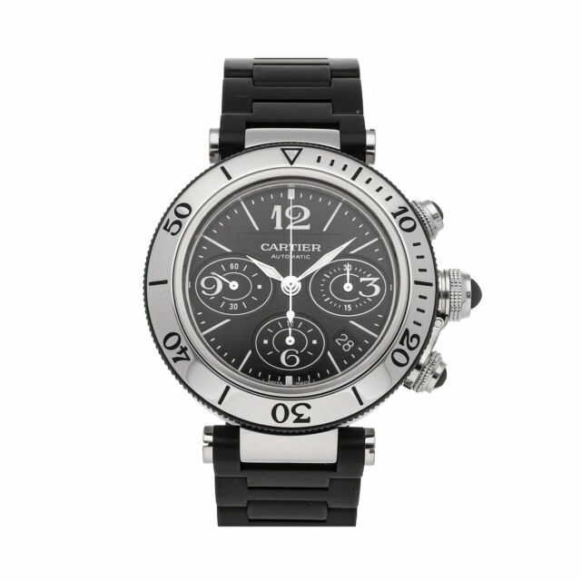 Cartier Pasha Men's Black Watch 