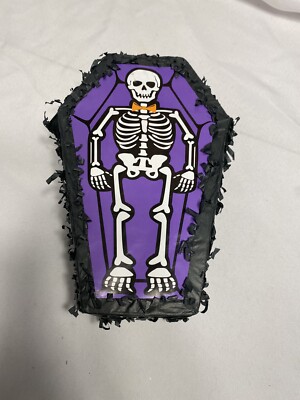day of the dead skeleton coffin mini pinata 