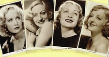FILM WEEKLY ☆ Film Stars ☆ 1933 Postcard Size Cards (REAL PHOTOGRAPHIC)