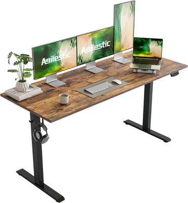 Agilestic Electric Standing Desk, Large 63 x 24 Inches Height Adjustable Desk