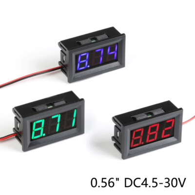 0.56'' DC4.5-30V Voltmeter LED Panel Three Digital Display Volt Voltage Meter New
