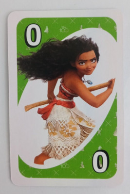 UNO Disney 100 Card Green Moana #0