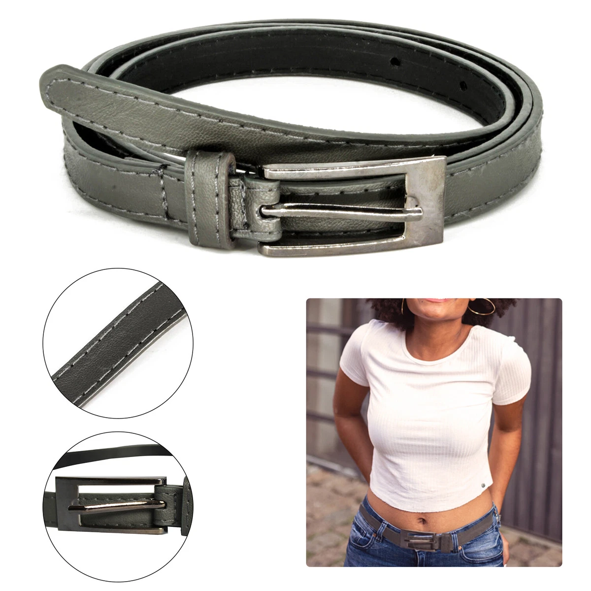 Grey clearance ladies belt