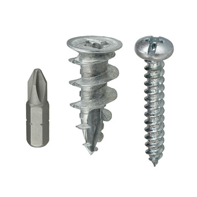 Dottie WDK8 #8 Wall Driller Anchor Kit Pan Head Combo Drive Screws ...