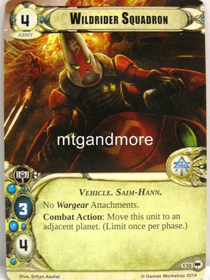 Warhammer 40000 Conquest LCG - Wildrider Squadron  #130 - Base Set