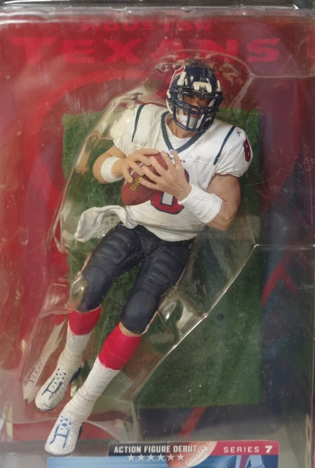 McFARLANE DAVID CARR HOUSTON TEXANS FIGURINE SERIES 7 FOOTBALL MIB WHITE JERSEY - Image 2 of 4