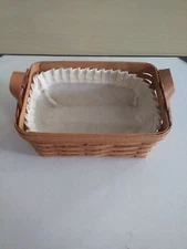 Bradford Wee Basket (bwb) Laundry Basket With Cloth Liner Signed 1997 MT