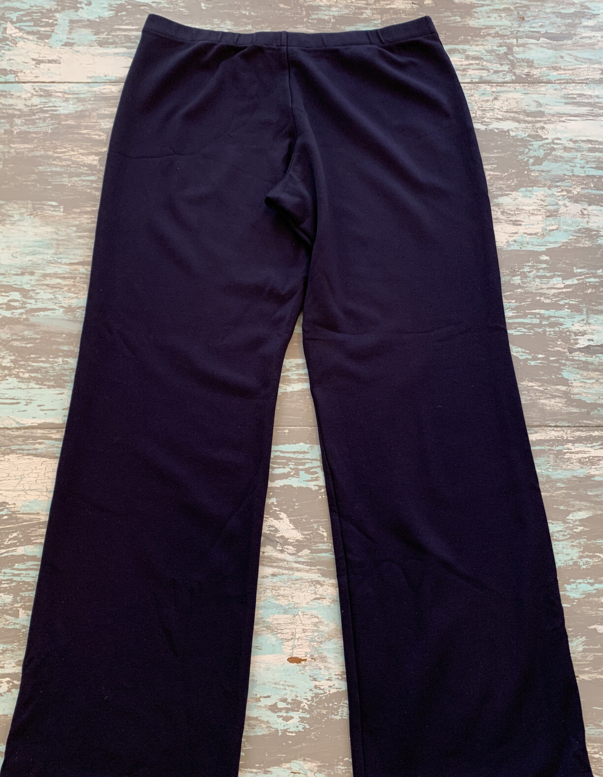 Medium Adrienne Vittadini Navy Blue Women's Jersey Knit Pants Pull On