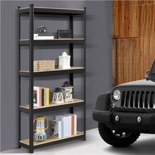Metal Shelving Unit Garage Shelves Utility Rack 5-Tier, Adjustable, 60.5"H, 2PCS